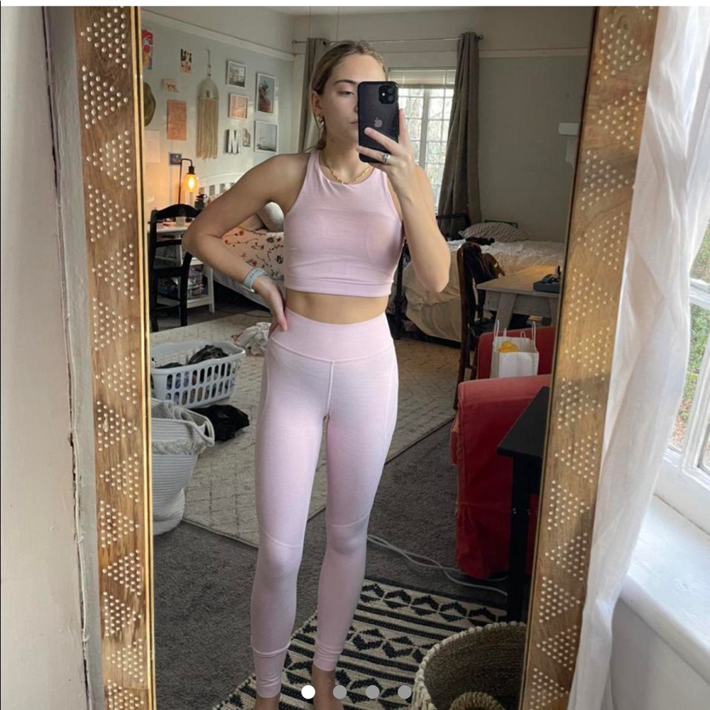 OUTDOOR VOICES TECH SWEAT LIGHT PINK SET